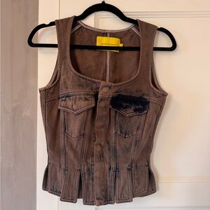 Marques Almeida Denim Vest